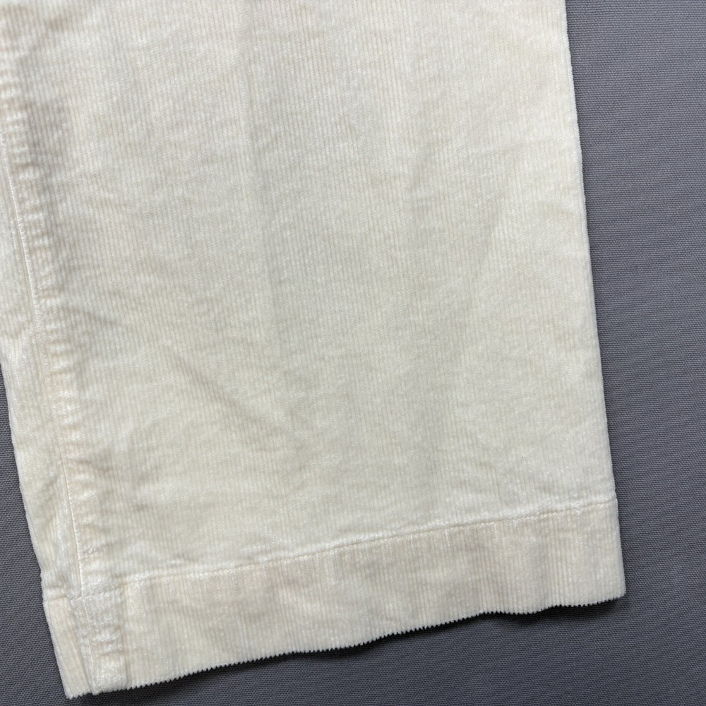 Maeve Colette Full Length Pants 30 fit 28x29 Cream Corduroy Wide Leg High Rise - Picture 4 of 16